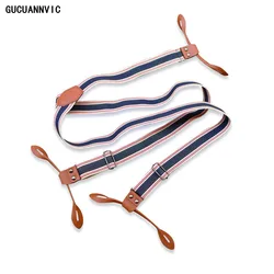 3*120CM Fashion Men Suspenders Pants 6 Buttons Leather Suspenders For Men Braces Men Suspenders For Trousers Women Adjustable