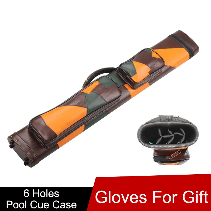 

High Quality Pool Cues Case Pool Billiard Accessories 6 Holes 85cm Length Two Colors China
