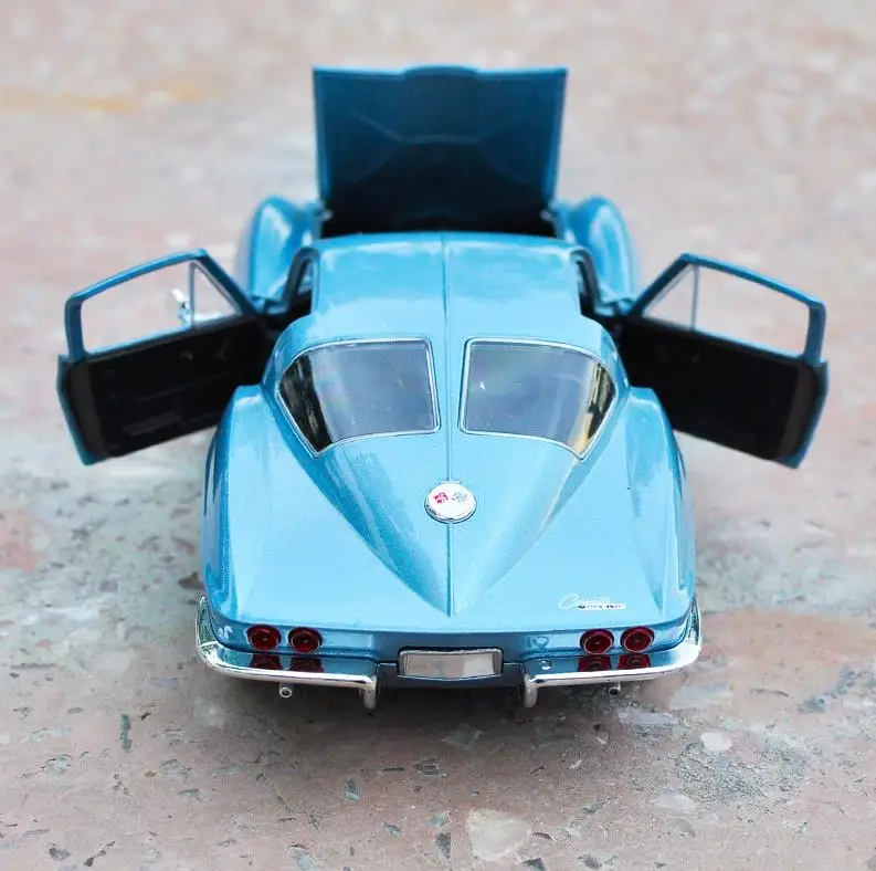 Chevrolet Corvette 1963,1: 24 hợp kim cao cấp xe mô hình, diecast kim loại mô hình toy phương tiện đi lại Bộ Sưu Tập Mô Hình, miễn phí vận chuyển