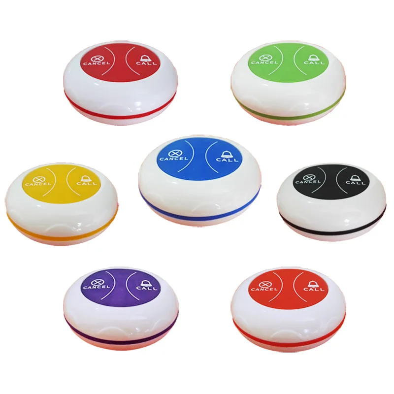 KOQI LIMITED 10PCS new type waterproof wireless call button waiter service push button restaurant table call bell cancel K-A2