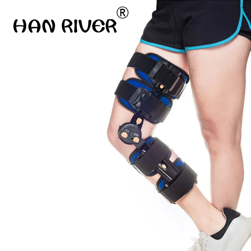 Knee Brace Support Adjustable Pain Medical Hinged Brace Knee Support Joint Orthosis Ligament Sport Injury Splint Sport Knee Pads