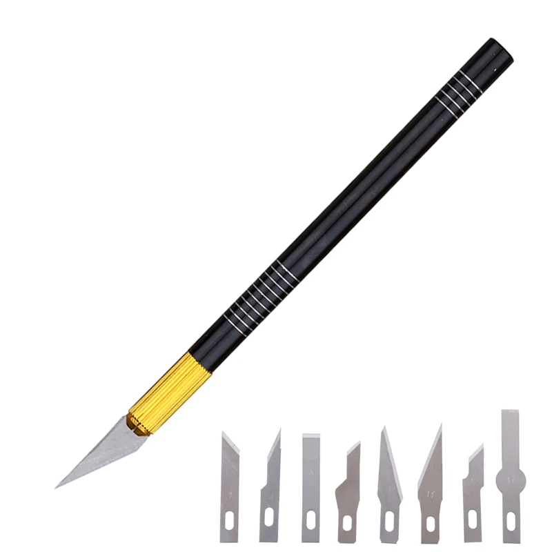 10pcs/lot DIY Craft Artwork Cutting Knife Hobby Engraving Carving Knife Chiseling Model Repairing Sculpture Knife