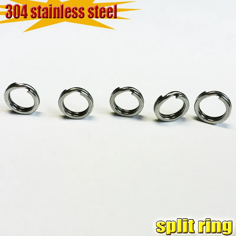 2023NEW Fishing pure 304 Stainless Steel Split Rings for Blank Lures 50pcs/lot attention to the large size number