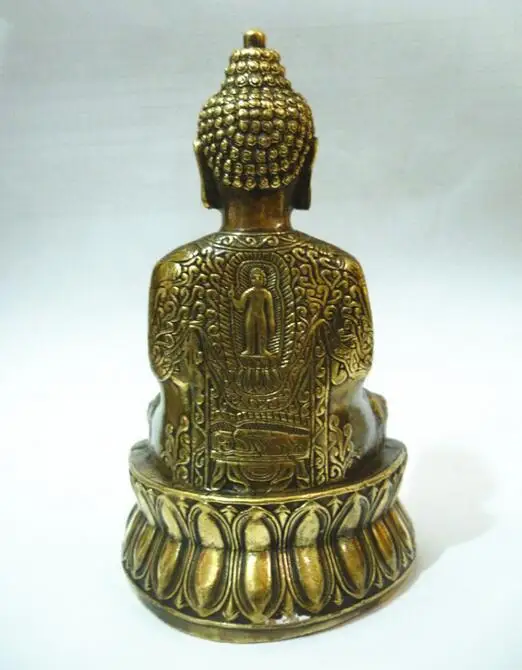 Copper Statue Tibetan Buddhism Brass Copper Sakyamuni Buddha Statue