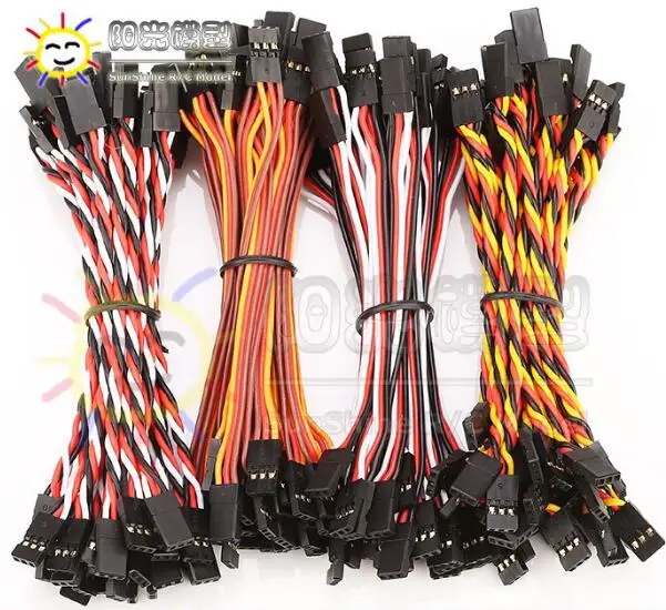 22AWG rc aircraft model anti-interference Servo Extension cord Stranded wire line 60core cable for Futaba JR HITEC