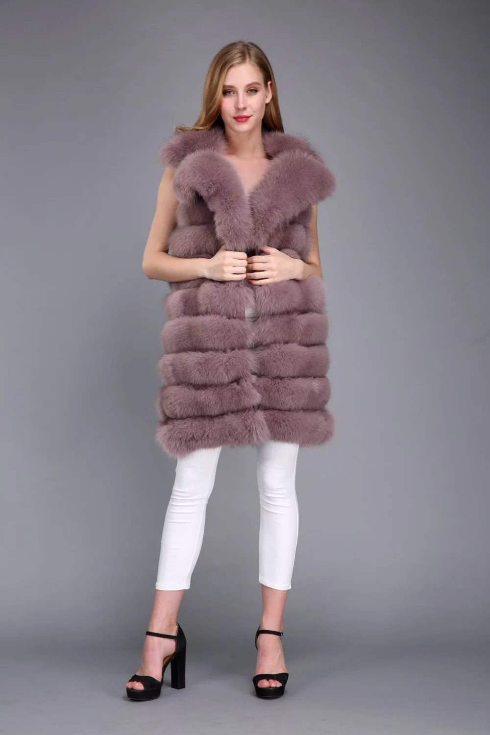 Folobe Vrouwen Bont Vest Jas Lange Faux Fur Vest Winter Bontjas Jas Voor Vrouwen Uitloper Harige Vrouw Winterjassen