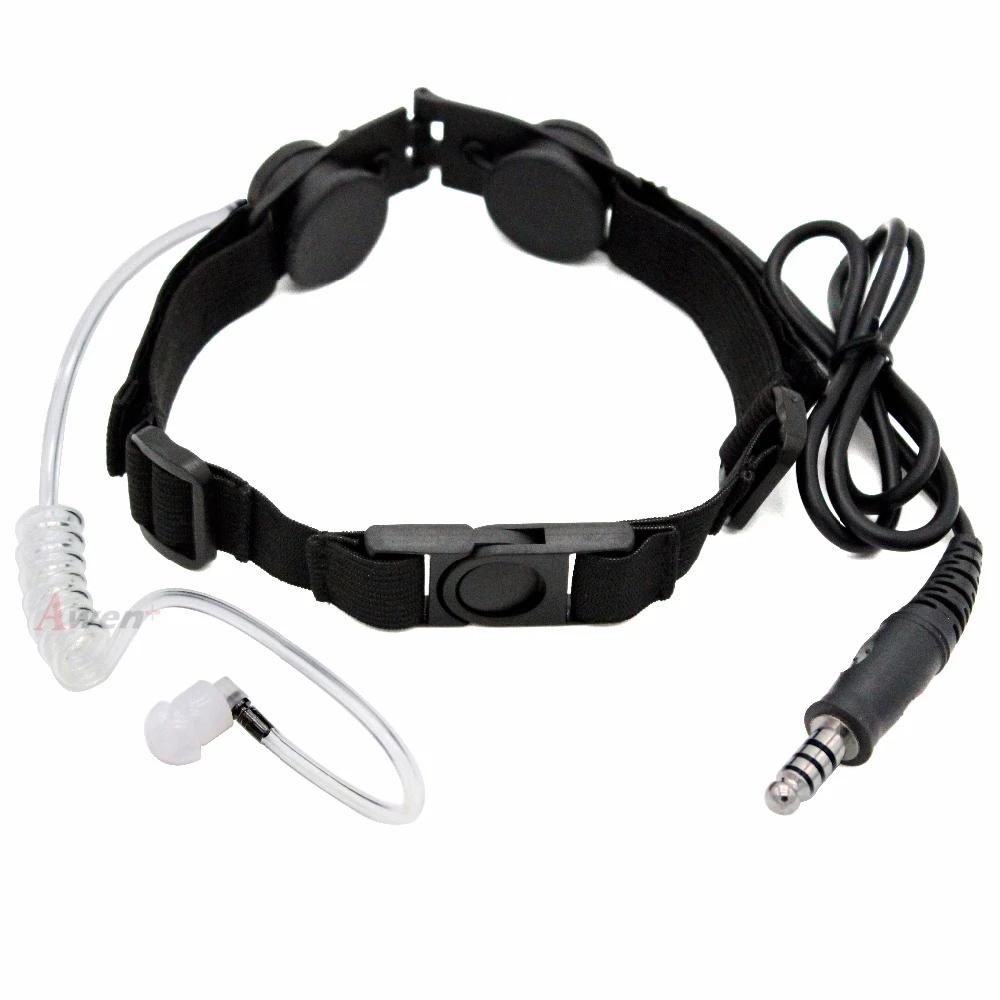 Z DulThroat Mic Z003 Air Tube Casque avec U94 PTT pour Radio Bidirectionnelle BaoFeng UV-5R UV-5X UV-82 TYT TH-UV8000D Retevis H777