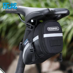ROSWHEEL NO LOGO Portable Waterproof Bike Bicycle Seat Pouch Bicycle Tail Rear Pannier Cycling Saddle Bag Tool case storage bag