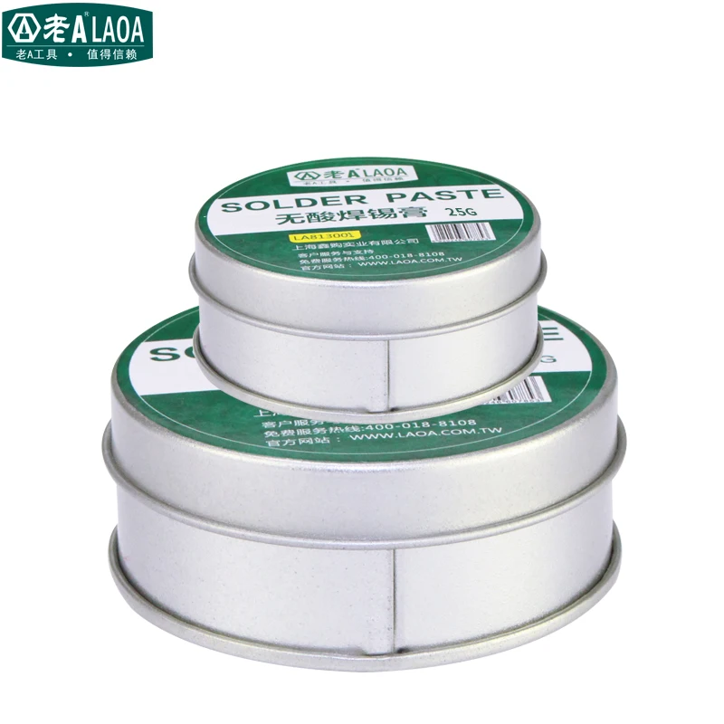 LAOA 25g 50g No Acid SMD Soldering Paste Flux Grease SMT IC 10cc Repair Tool Solder PCB