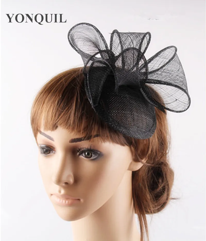 Mê Hoặc Sinamay Cô Dâu Fascinator Nón Kết Thời Trang Mới Mũ Trụ T-Nền Tảng Cưới Mũ Phù Hợp Cho Tất Cả Các Mùa Nữ Chapeau