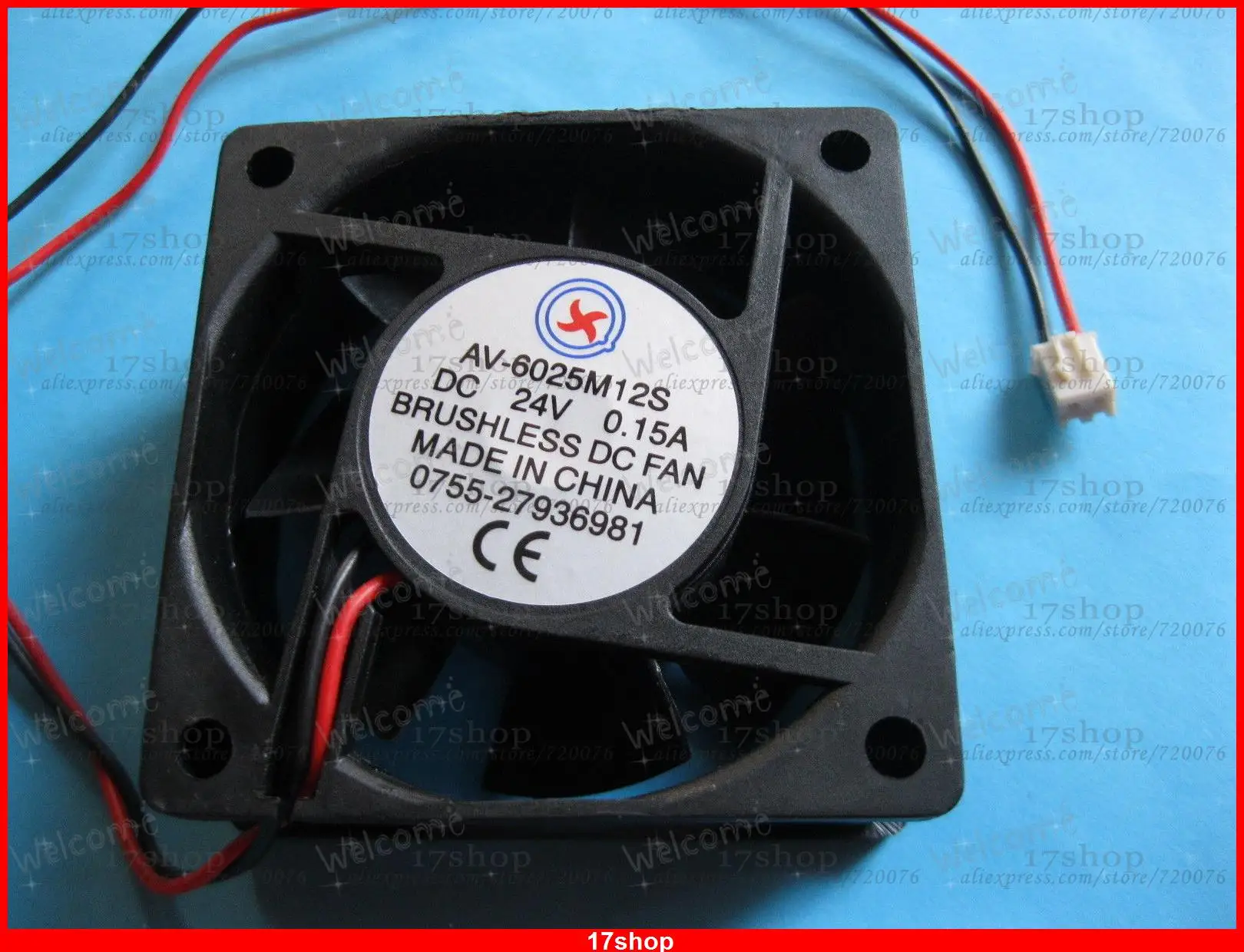 

1 pcs Brushless DC Cooling Fan 24V 6025S 7 Blades 60x60x25mm 2pin