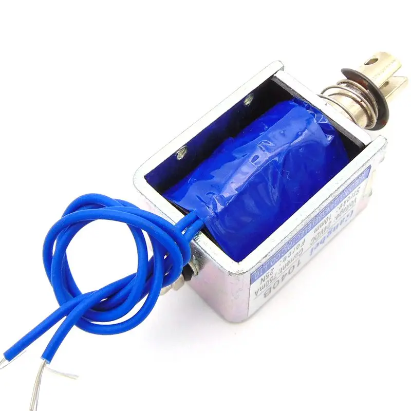 gangbei 1040B Wholesale DC12V 24V  Force 25N travel 10mm Pull Type Linear Solenoid Electromagnet