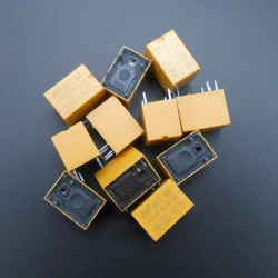 10PCS HK4100F-DC12V-SHG DC 12V Volt Yellow Power Relay DC12V 3A 6 PINS HUI KE 1C 1A 1B 750VA/90W 120ohm HuiKe 6-Pin HQ *FD399X10