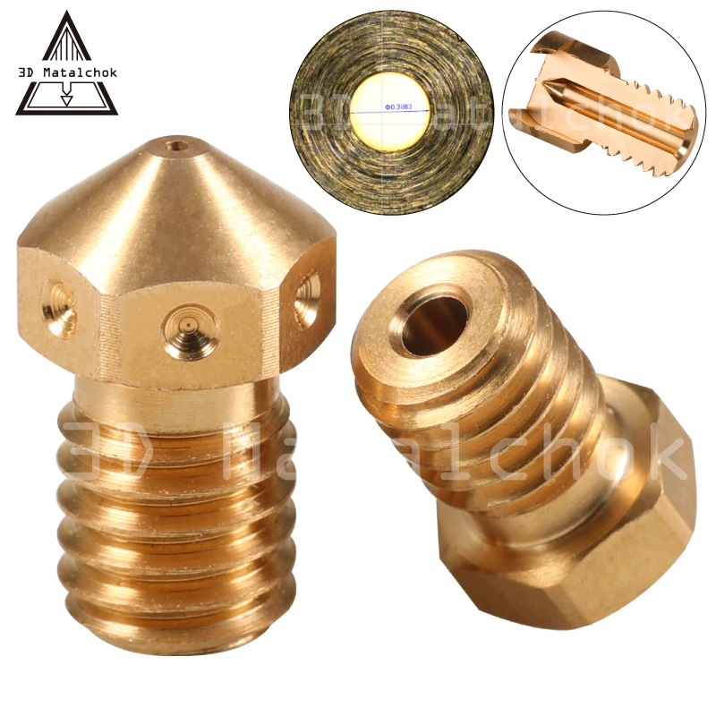 3D Matalchok High precision V6 Nozzle for 3D printer titan extruder J-Head&MK8 Prusa i3/creality cr-10/Anet A8 extrusion hotend