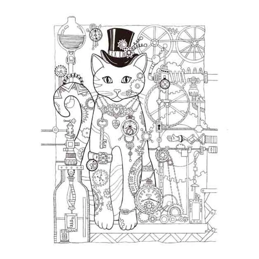 Creative Cats antistress coloring book for adults Relieve Stress art Painting Drawing Graffiti colouring book