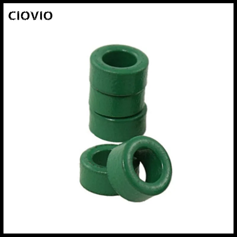 50 Pcs Inductor Coils Green Toroid Ferrite Cores 10mm x 6mm x 5mm
