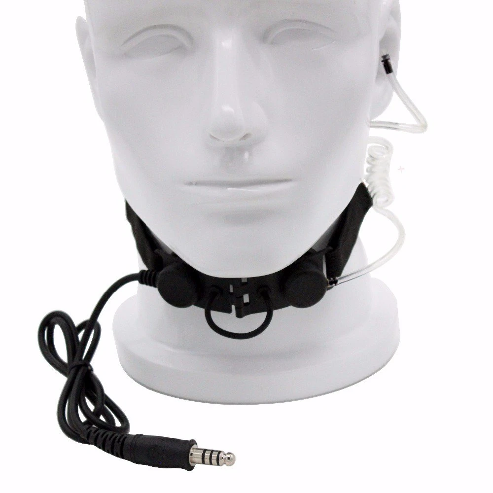 Z DulThroat Mic Z003 Air Tube Casque avec U94 PTT pour Radio Bidirectionnelle BaoFeng UV-5R UV-5X UV-82 TYT TH-UV8000D Retevis H777