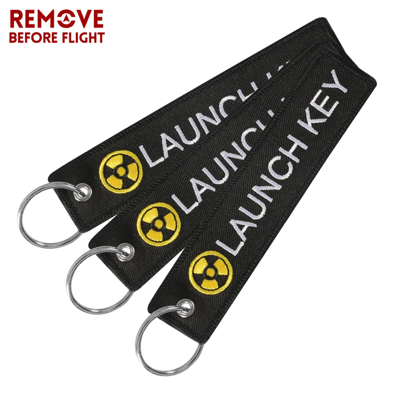 3PCS wholesale Launch Key Keychain Key Ring  Motorcycle keychain Cars and Gifts Tag Embroidery Customize ATV llavero moto portac