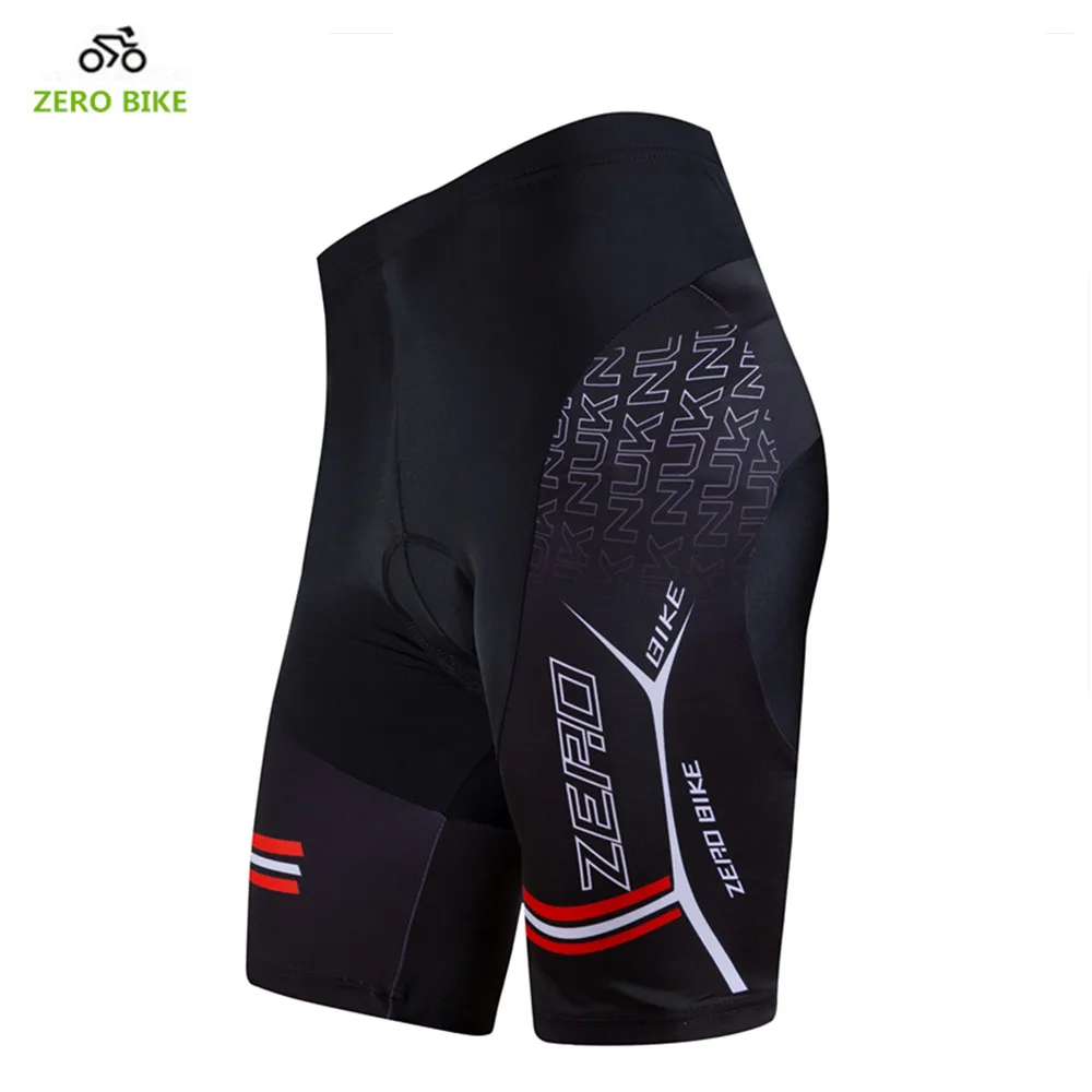 ZERO BIKE Hot Sale Men\'s Quick Dry Cycling Shorts Mountain Bike Bicycle 3D GEL Padded Tight shorts Black M-XXL