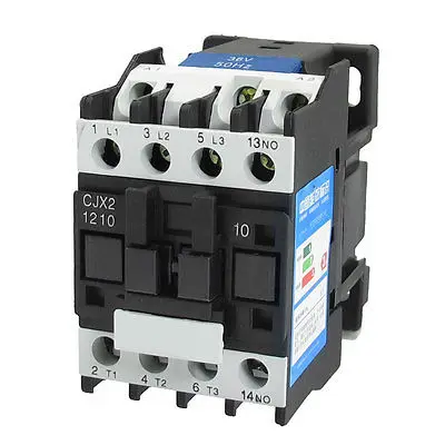 36V Coil Motor Controler AC Contactor 3P 3 Pole NO 660V 20A CJX2-1210