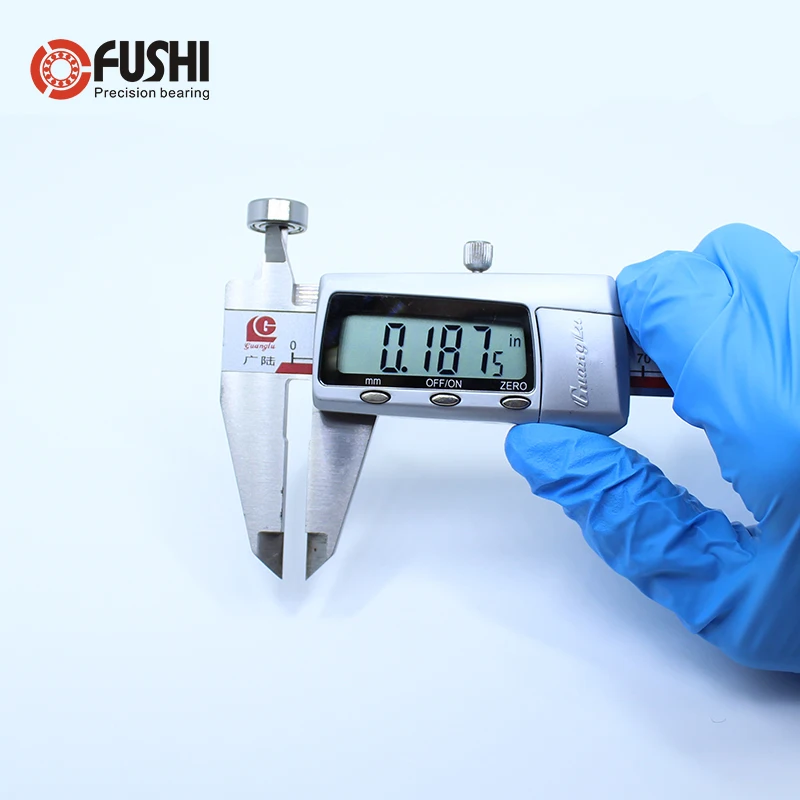 Rolamentos de esferas miniatura R3 ZZ, rolamento R3ZZ, ABEC-1, 3, 16 "x 1, 2" x 0,196 ", R3Z para modelos RC, 10pcs