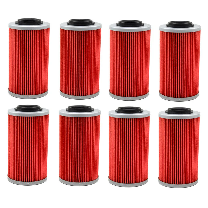AHL 8pcs Powersports Cartridge Oil Filter Grid for CAN-AM SPYDER RT SE5 A/C 998// SPYDER RT SM5 A/C 998 2010-2012
