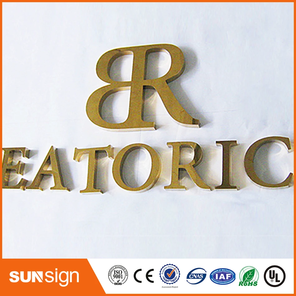 Metal letter 3D sign front channel letter signage