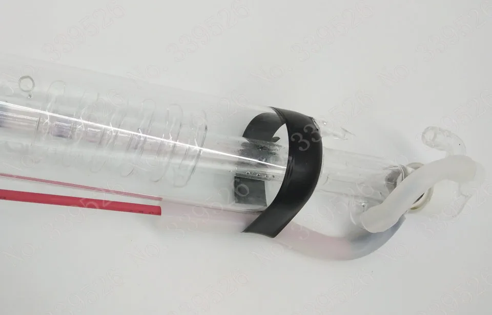 40 วัตต์ 800 มิลลิเมตร 50 มิลลิเมตรเส้นผ่าศูนย์กลาง co2 laser หลอดสำหรับ co2 เลเซอร์แกะสลักหรือเครื่องแสตมป์