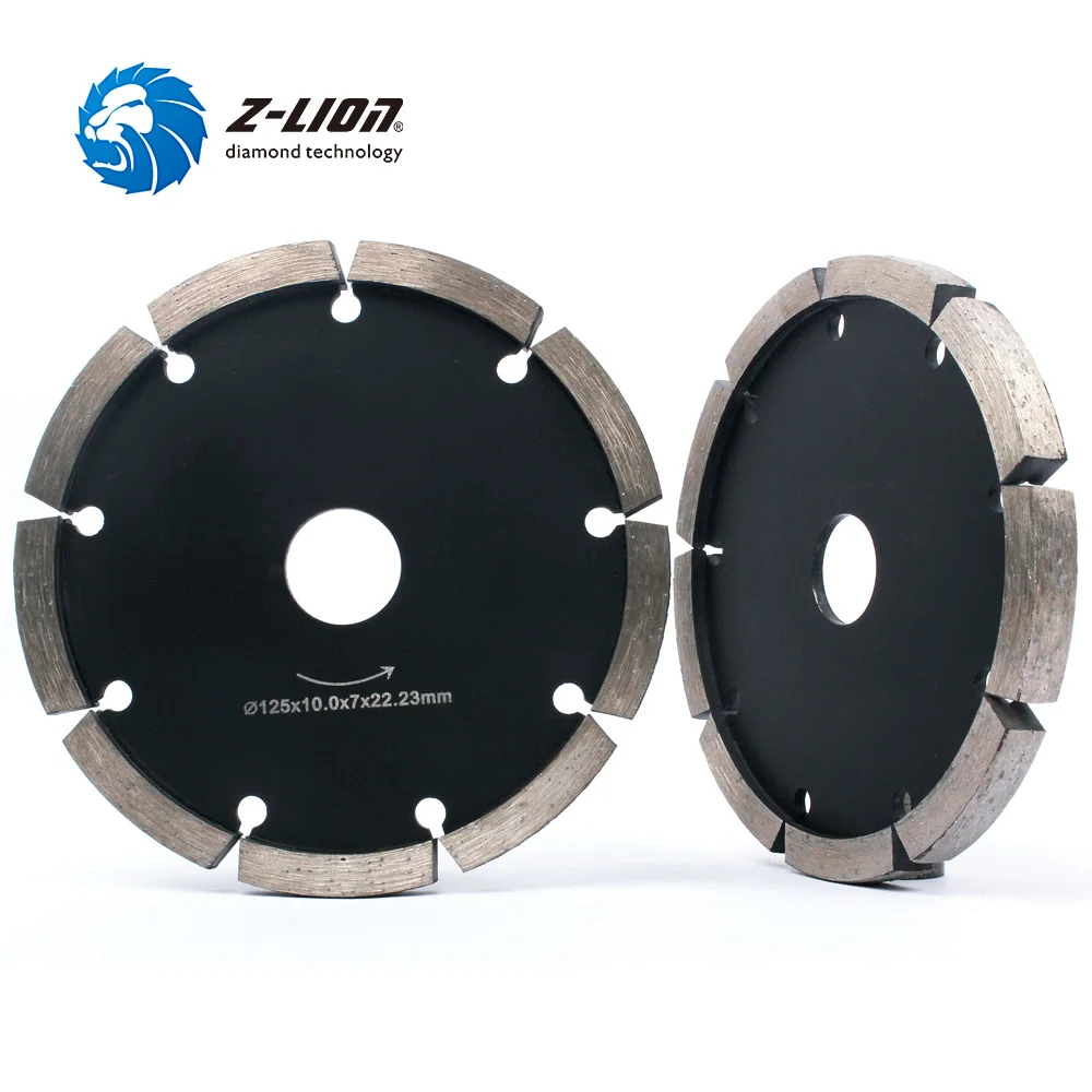 Z-LION 5" Diamond Tuck Point BIade 10mm Thickness For Concrete MarbIe Granite WaII FIoor Tuck Pointing Diamond Grinding BIade