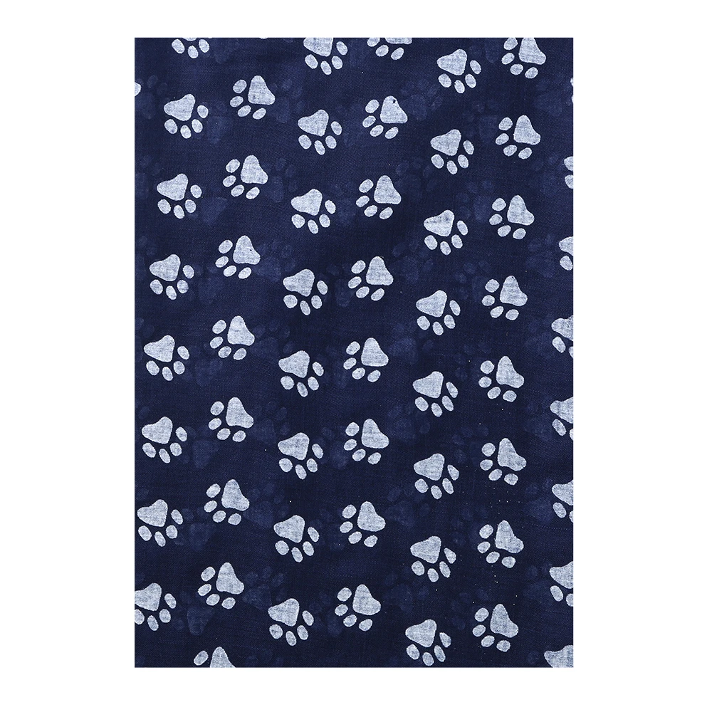 FOXMOTHER New Fashion Cat Dog Paw Scarfs Black Navy Color Wrap Shawls Dog Cat Lover Pet Lover Mom Gifts Dog Scarves