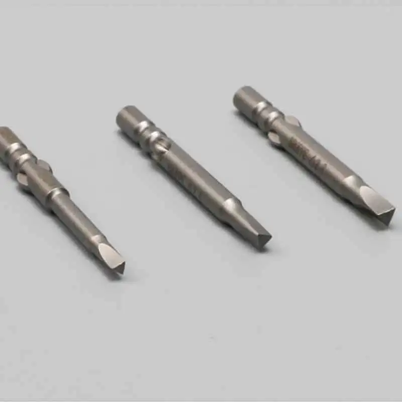 4 Stücke Magnetische Dreieck Schraubendreher Bohrer 800 4mm Round Shank Elektrische Treiber Bits Handwerkzeuge