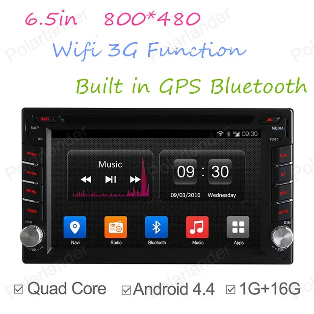 Autoradio 6.5in Quad Core car DVD radio cassette player Car Radio 2 Din GPS NAVI RADIO BT 800*480 support DAB+ TPMS DVR