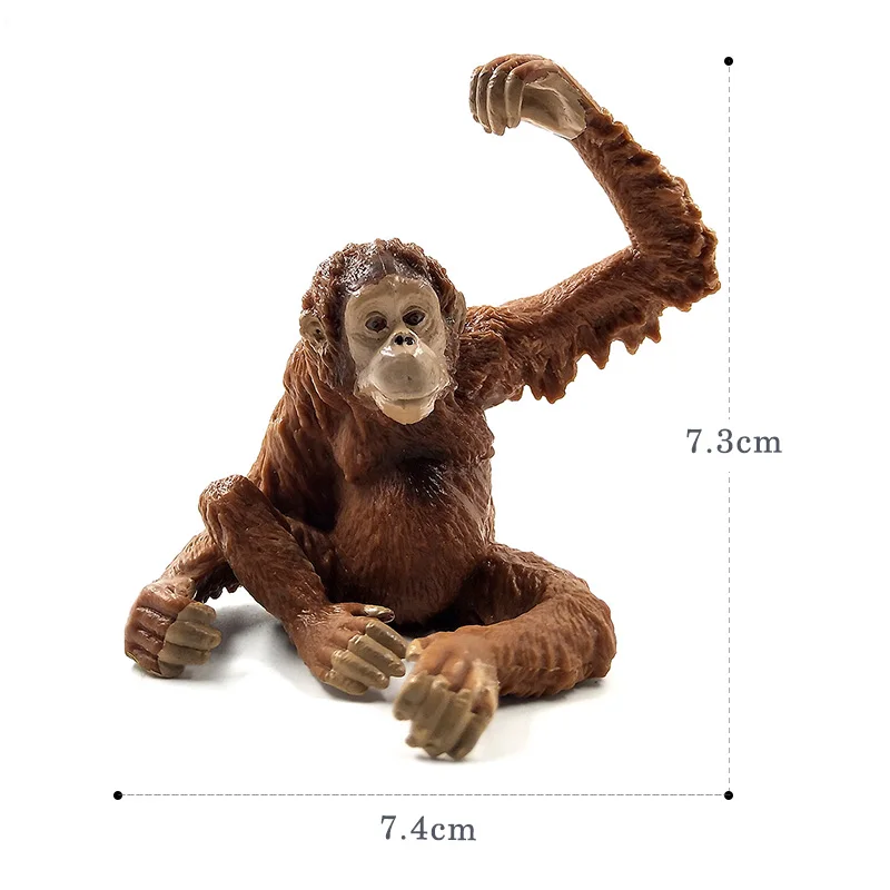 تمثال قرود صغير ، نموذج حيوان ، Orangutan ، الشمبانزي ، gibbon ، ديكور منزلي ، خرافية ، ملحقات تزيين الحديقة