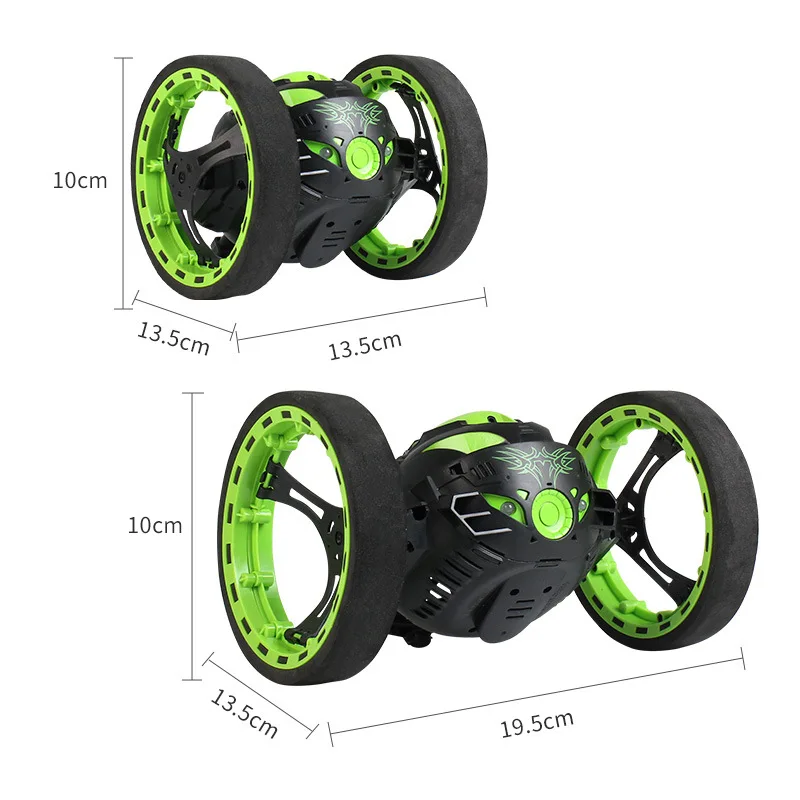 RC Car 360 Degree Bounce Car Remote Control Toys RC Robot 80cm High Jumping Car Radio Controlled Cars Machine LED Night Toys