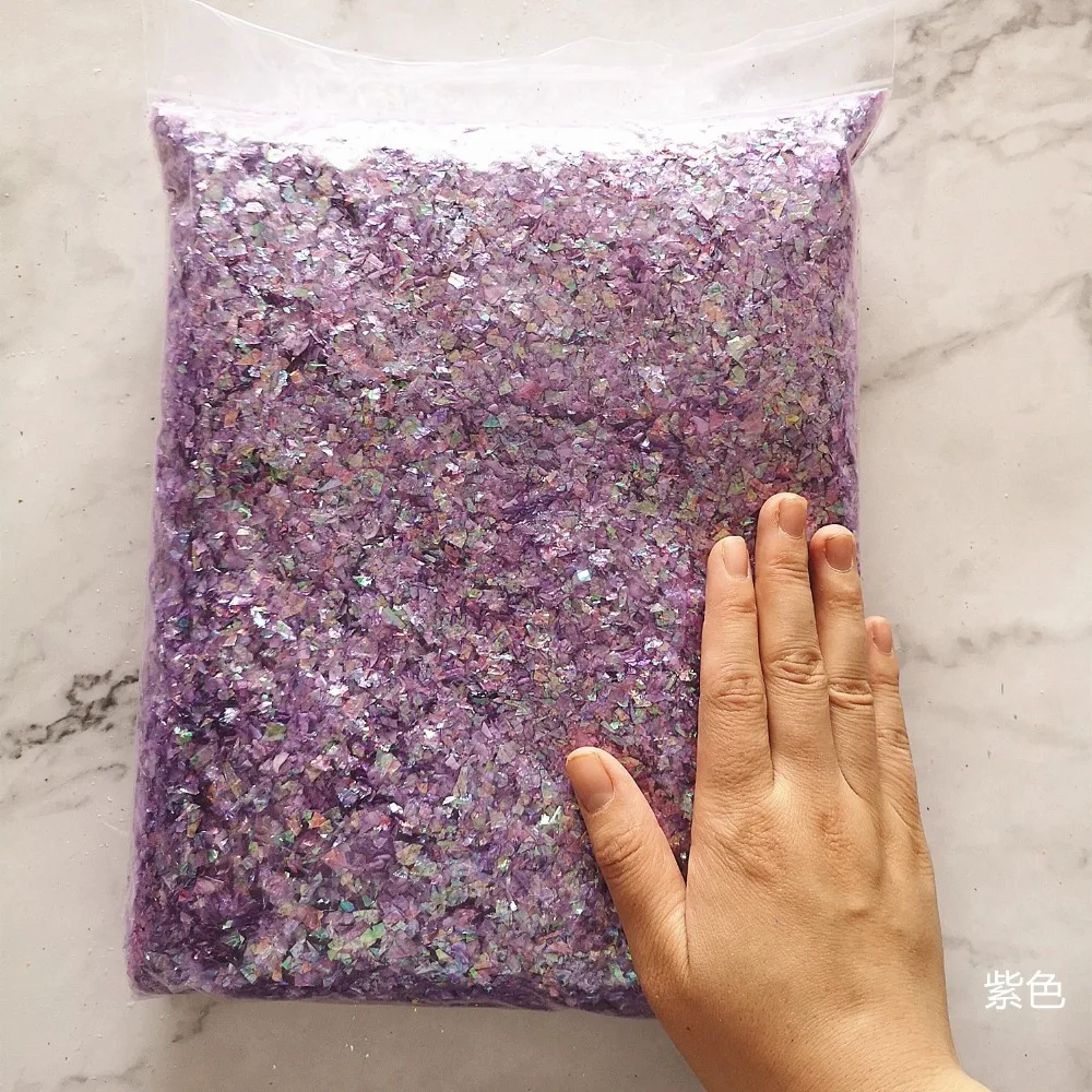 500 g Bonbonpapier, 15 Farben, Muschelpapier, Schleimfüller, Tonspielzeug, DIY-Schleimzubehör, Dekor, Gelee, Schlamm, Handgummi, Ton, Kind – Detail 9