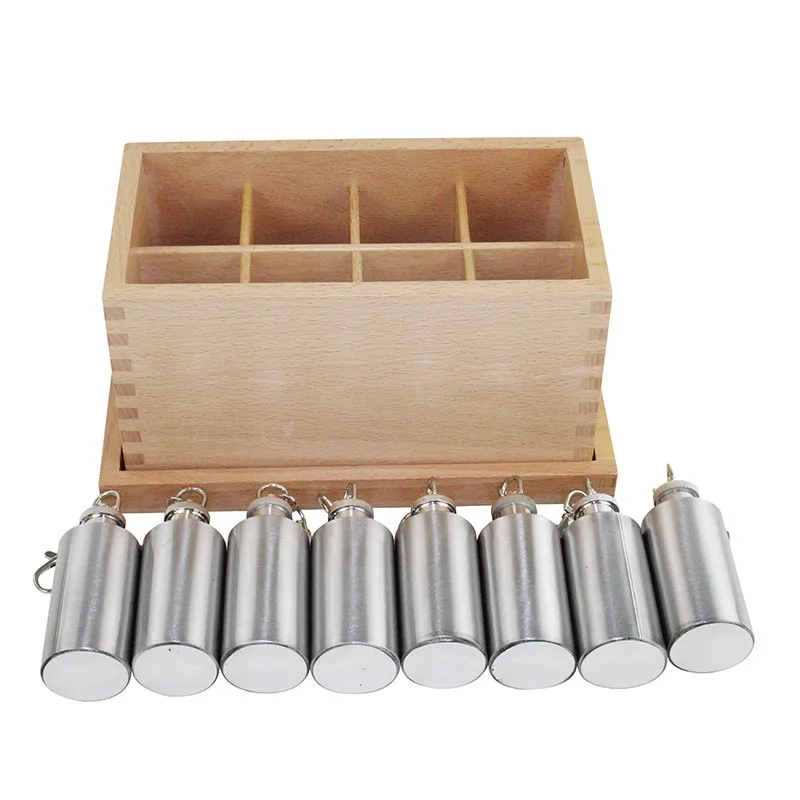 Montessori Baby Sensory Toys Kids Early Education Preschool Training Toys Thermic Bottles 4 Pairs With Box