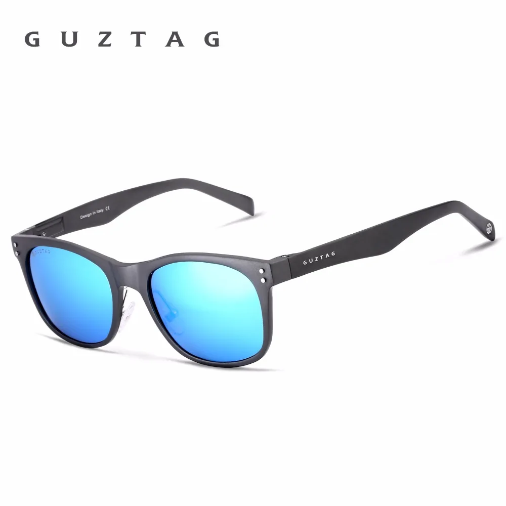 GUZTAG Brand Unisex Sunglasses Aluminum Square Polarized Mirror UV400  Men Women Sun Glasses Driving Fishing For Male G9201