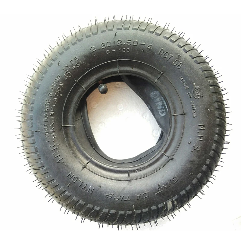 

Tire with Inner Tube 2.80/2.50-4 fits Gas / Electric Scooter ATV Elderly Mobility Scooter