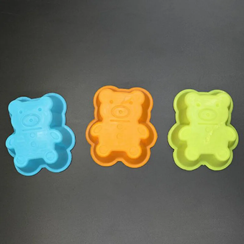 

500pcs Little Bear Form Cake Mold Silicone Cupcake Mold Baking Tools Kitchen Fondant Cutters Muffin Cup ZA6855