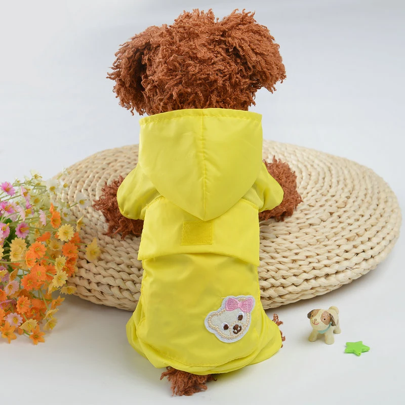 XS-XXL Pet Rain Coat Outdoor Hooded Raincoat For Small Large Dogs Jumpsuit Pets Waterproof Overalls Puppy Dog Jacket Dog Clothes