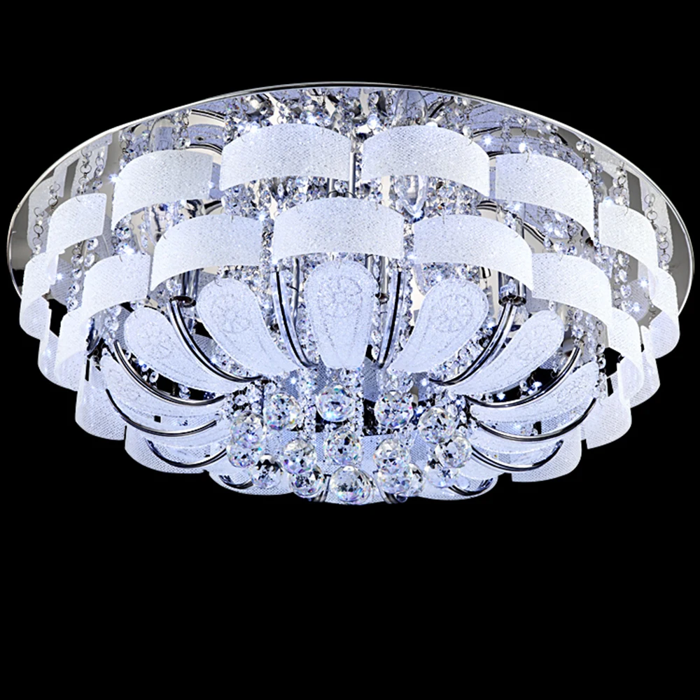 led e14 Stainless Steel Crystal Dimmable LED Lamp.LED Light.Ceiling Lights.LED Ceiling Light.Ceiling Lamp For Foyer Bedroom Hall
