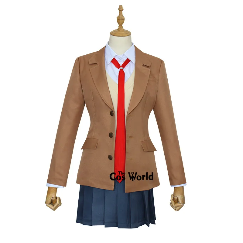 Seishun Buta Yarou wa Sakurajima Mai School Uniform Dress Outfit Anime Cosplay Costumes