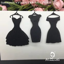 Alinacutle cięcie metalu Die Cut 3pc Party Dress spódnica damska zestaw prace ręczne z papieru Album Scrapbooking karta DIY szablon