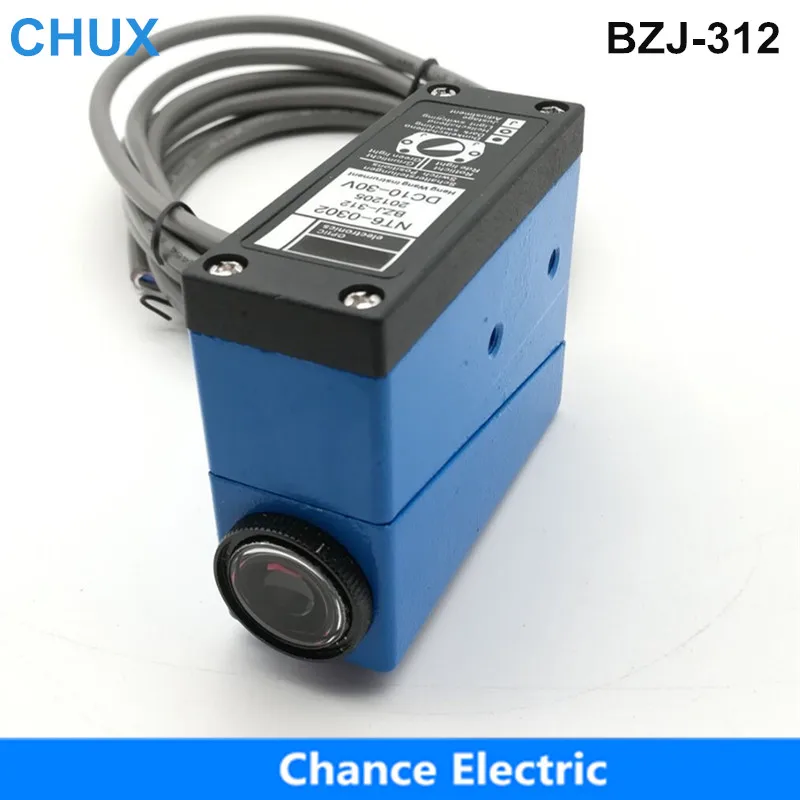 CHUX Color Mark Sensor BZJ -312 For Packing Machine Optic Photo Cell NT6 Switch Color Mark Sensors Photoelectric Switch