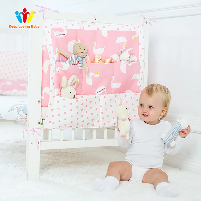 Baby Bedding Multi-functional Bumpers Safe Sleeping Clothes Stuffs Organizer for Diapers Toys Soft Cot Bed Hanging Storage Bag