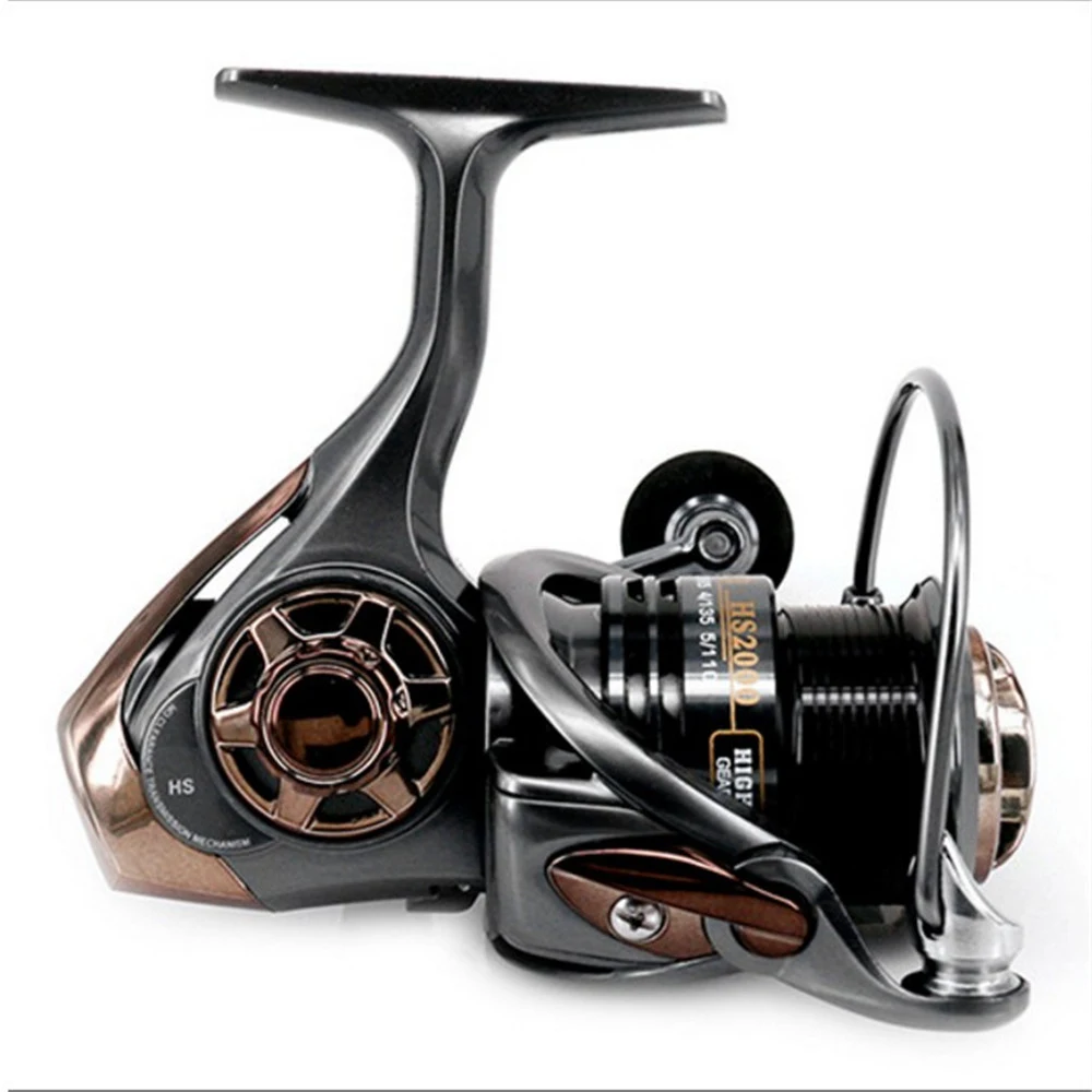 

2019 AI-SHOUYU High Speed Spinning Fishing Reel 7.1:1 Max Drag 6.5kg Hand exchangeable Matel Spool for Freshwater Fishing Wheel