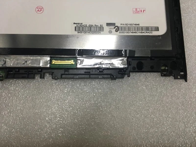 Imagem -05 - para Lenovo Yoga 14 80jh 80qd 14 1920*1080 Tela de Toque do Portátil Lcd Digitador Assembléia Display com Moldura Quadro Yoga 70014isk