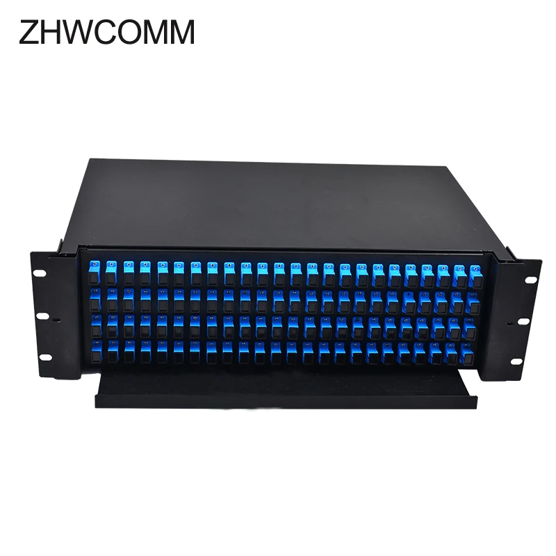 19 inch 96 core Pull type optical fiber distribution frame SC port Rack Mounted Indoor fiber patch panel