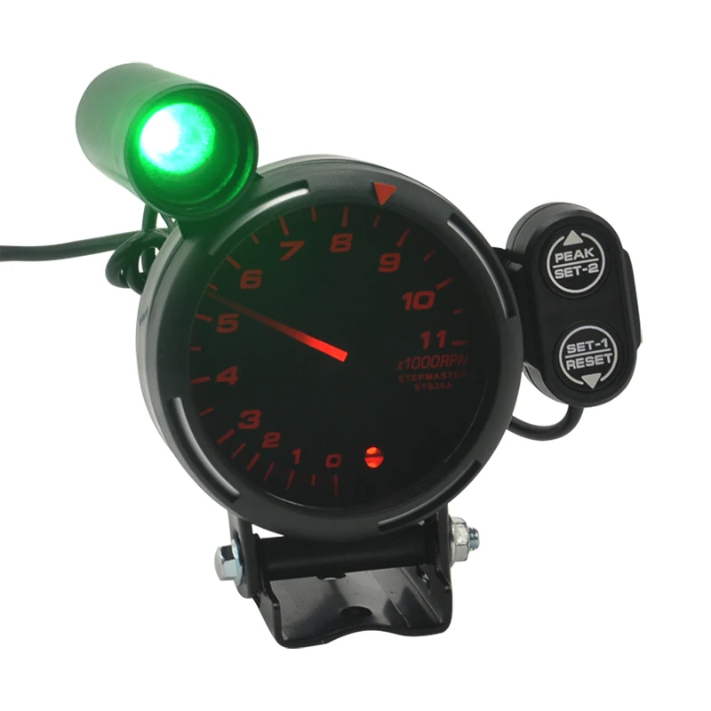 80mm High Speed Stepper Motor Auto Tachometer Gauge For Car 1/2/3/4/5/6-/7/8 Cylinder Engine 11000RPM Shift-Light Meter