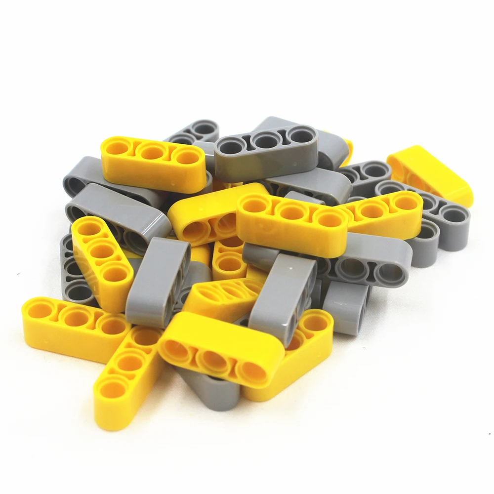 MOC Technical Beams Parts 30pcs Liftarm Thick 1x3 Educational Building Block Bricks Compatible with Lego for Kids Boys Toy 32523